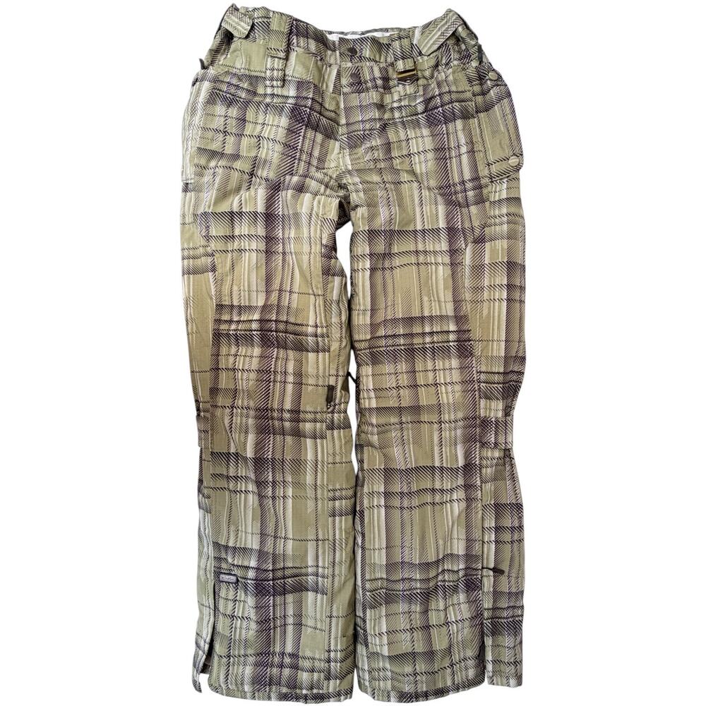 Oakley Thinsulate Insulated Snow Pants Mens Medium Plaid Ski Snowboard